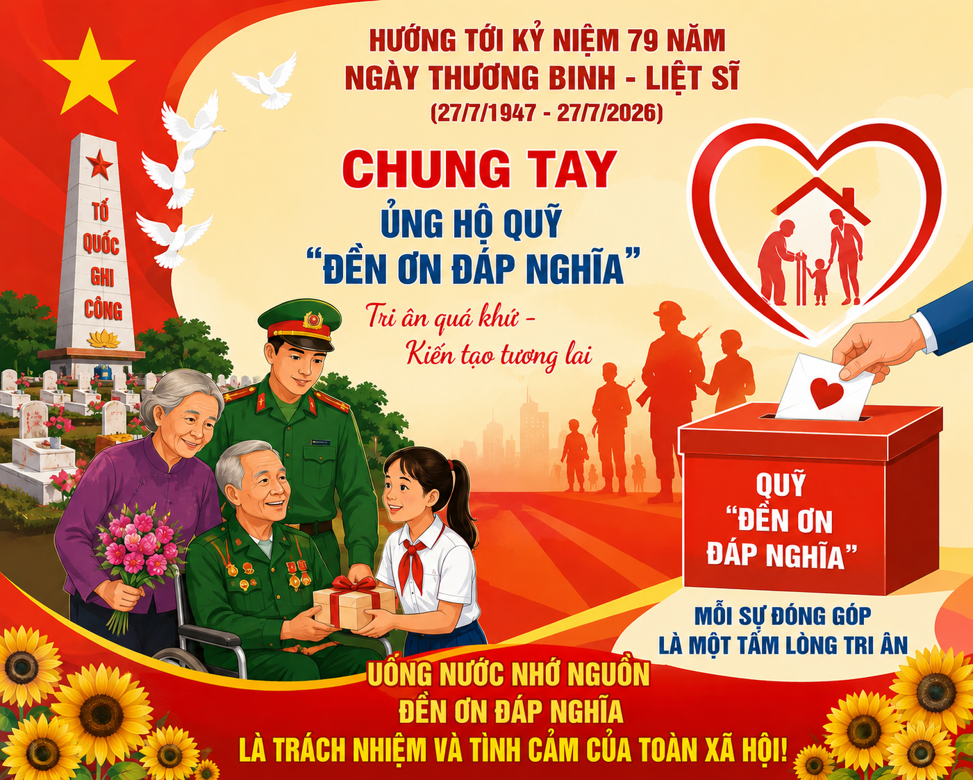 LỜI KÊU GỌI Toàn dân tham gia ủng hộ Quỹ “Đền ơn đáp nghĩa” năm 2026