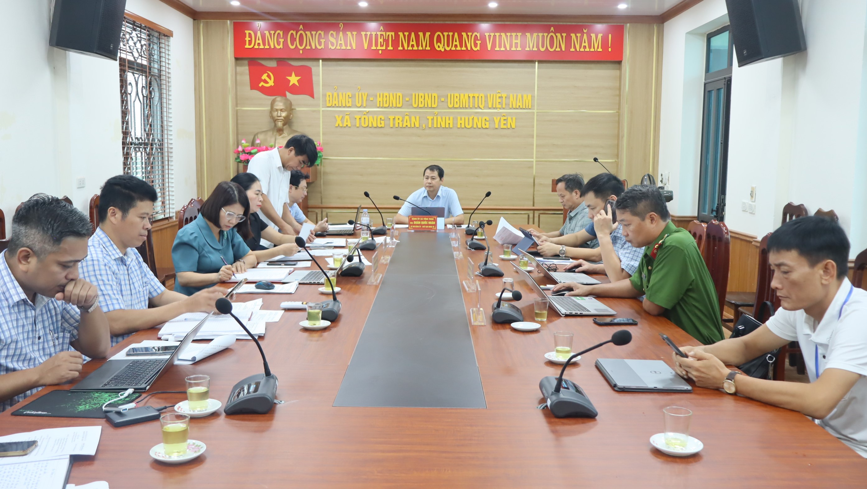 BAN THƯỜNG VỤ ĐẢNG ỦY XÃ TỐNG TRÂN HỌP PHIÊN CUỐI THÁNG 8/2026