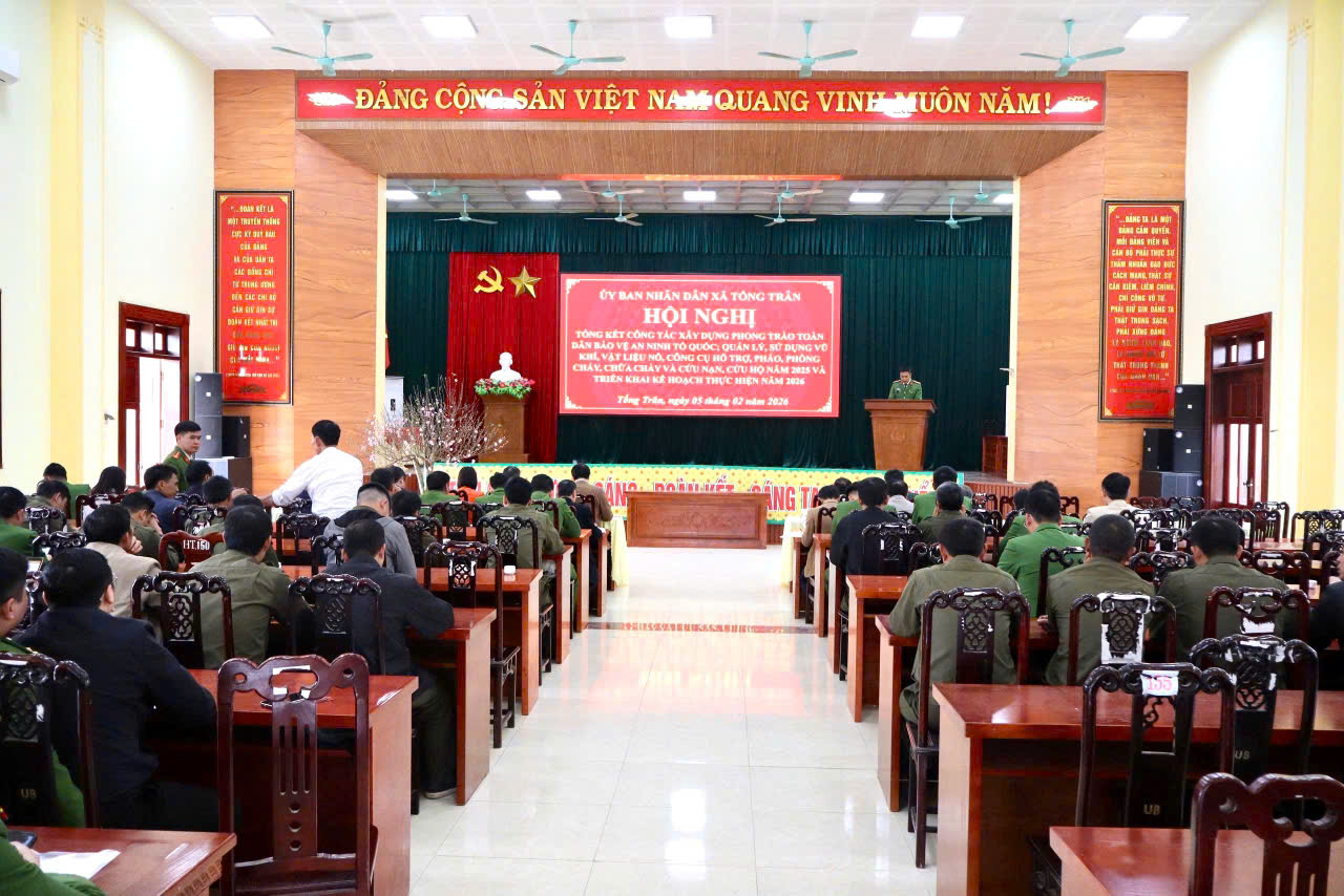 XÃ TỐNG TRÂN TỔ CHỨC HỘI NGHỊ TỔNG KẾT PHONG TRÀO TOÀN DÂN BẢO VỆ AN NINH TỔ QUỐC NĂM 2025