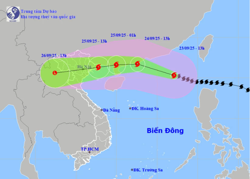 UBND xã Tống Trân tham dự Hội nghị trực tuyến ứng phó với siêu bão Ragasa – cơn bão số 9 năm 2025