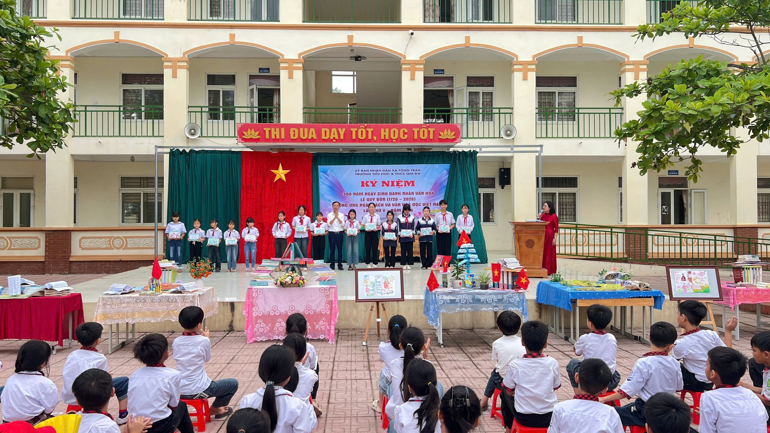 Trường TH&THCS Tam Đa sôi nổi kỷ niệm 300 năm Ngày sinh Danh nhân văn hóa Lê Quý Đôn, hưởng ứng Ngày Sách Việt Nam
