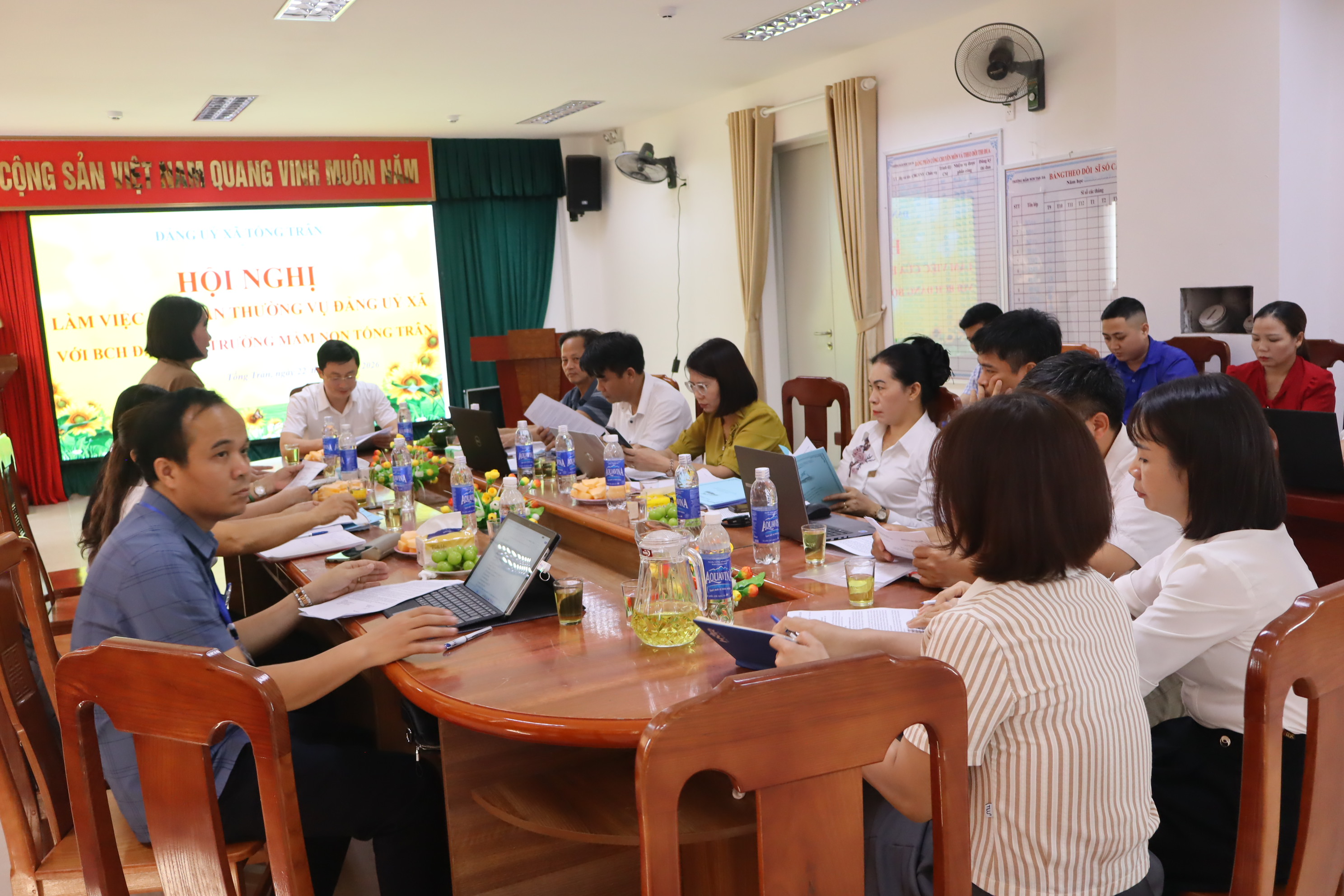 Tống Trân tháo gỡ khó khăn, ổn định hoạt động Trường Mầm non sau sắp xếp