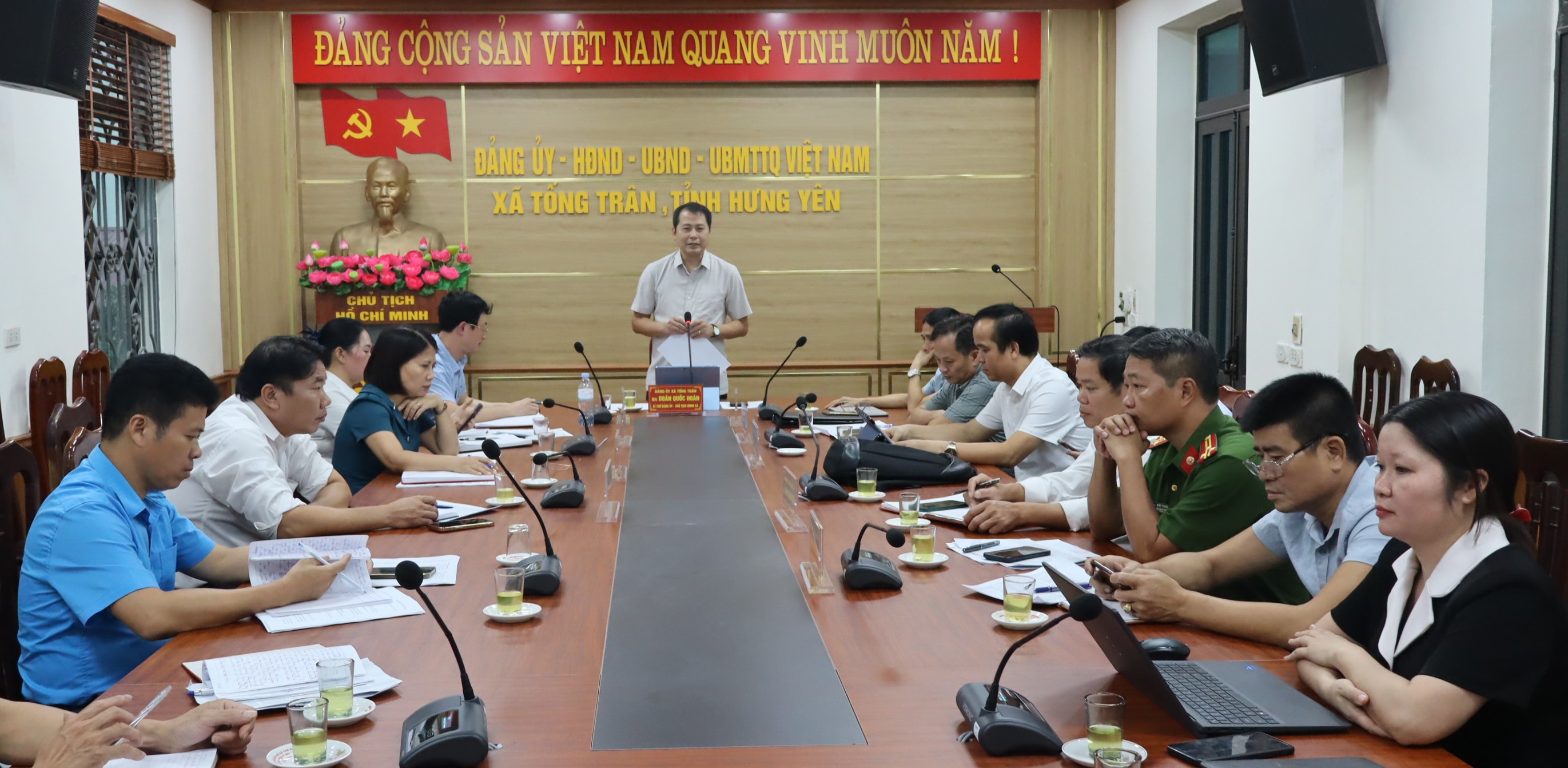 Ban Chỉ đạo xã Tống Trân quyết liệt đẩy nhanh tiến độ hoàn thiện hồ sơ, cơ sở dữ liệu đất đai