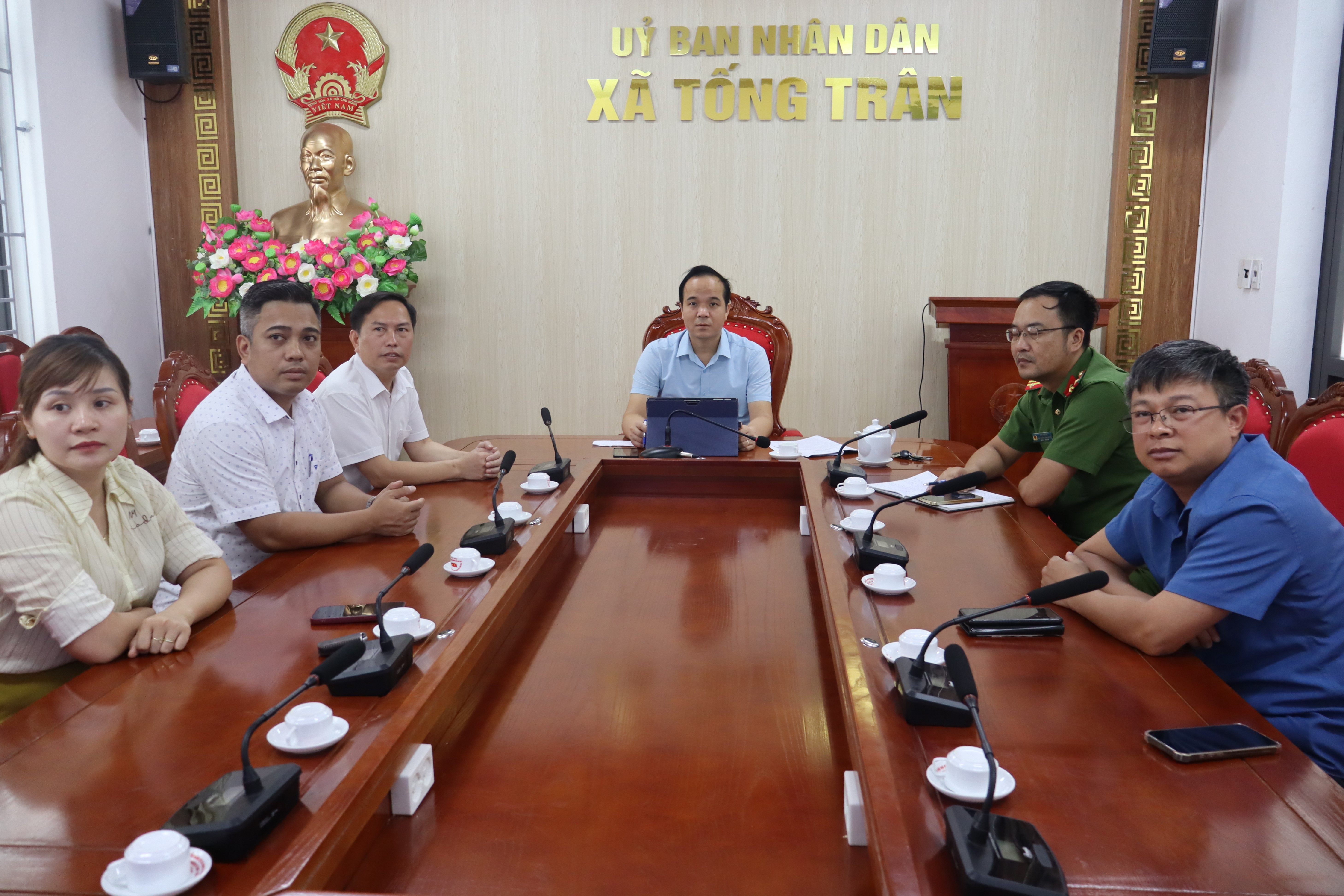 Xã Tống Trân dự Hội nghị trực tuyến sơ kết công tác an toàn thực phẩm 6 tháng đầu năm 2026