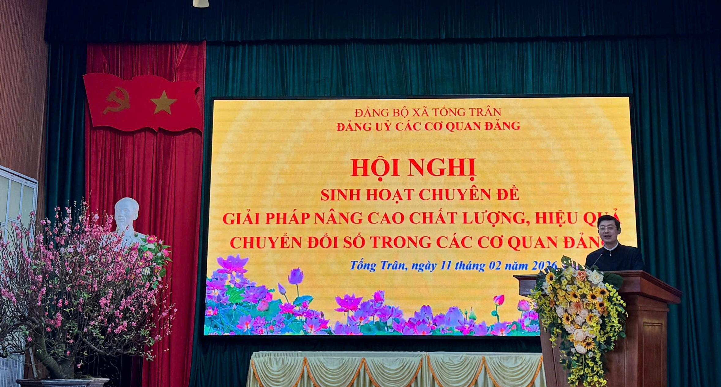 Đảng ủy các cơ quan Đảng xã Tống Trân tổ chức sinh hoạt chuyên đề về nâng cao chất lượng, hiệu quả chuyển đổi số