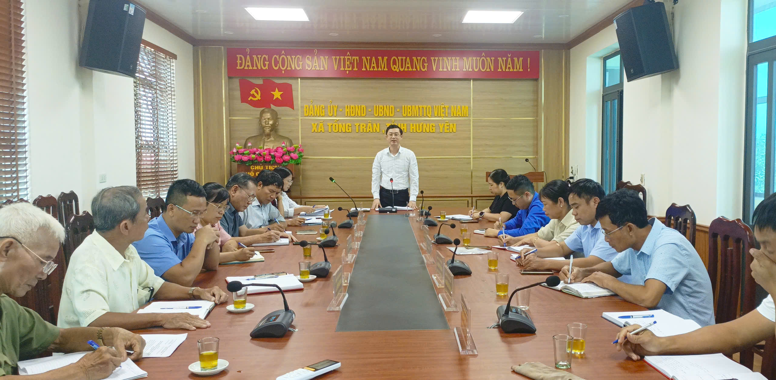 Uỷ ban MTTQ Việt Nam xã Tống Trân sơ kết công tác 9 tháng, triển khai nhiệm vụ trọng tâm quý IV năm 2026