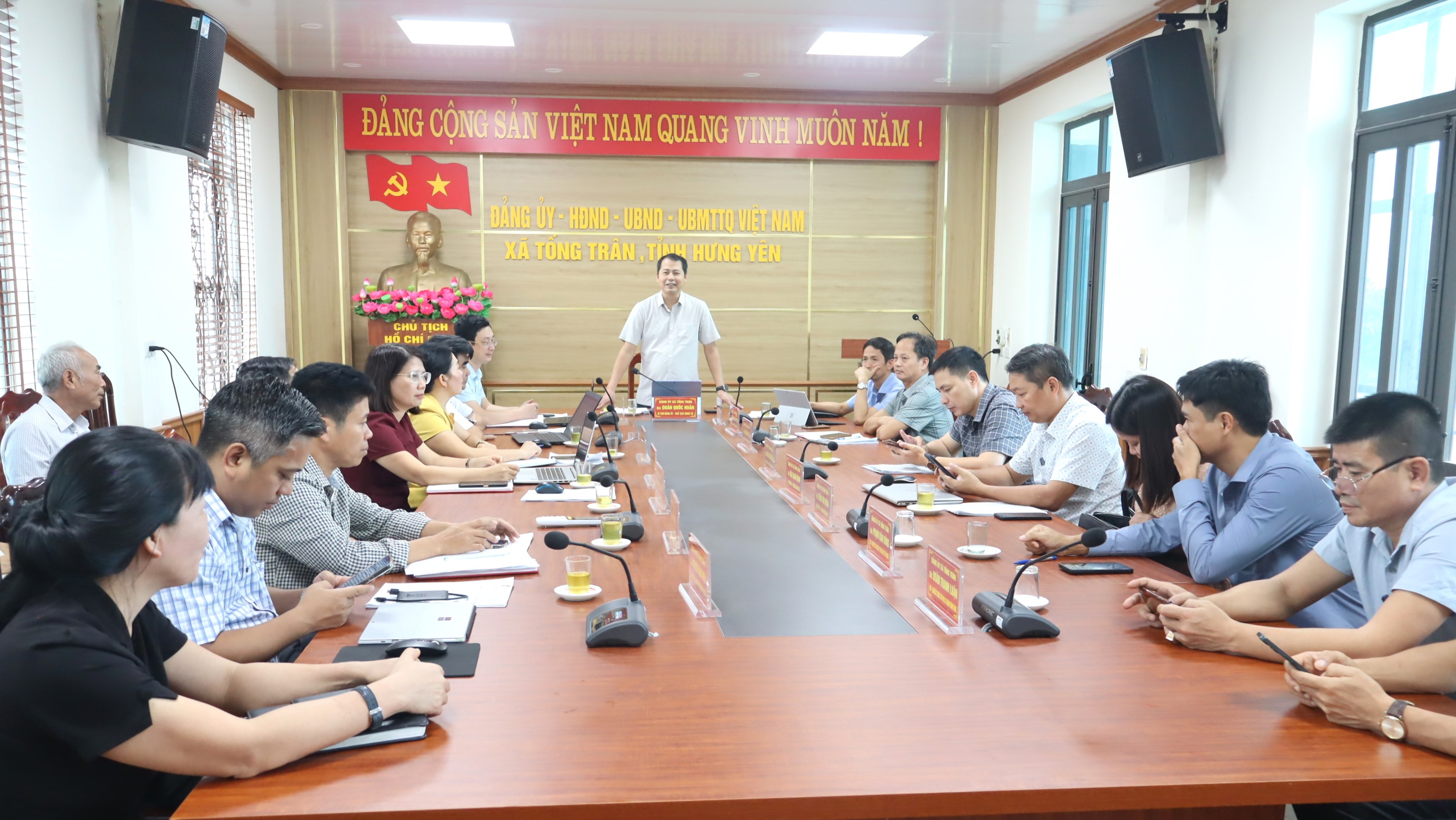 ĐẢNG ỦY XÃ TỐNG TRÂN TỔ CHỨC HỘI NGHỊ BAN THƯỜNG VỤ PHIÊN HỌP ĐẦU THÁNG 10 VÀ HỘI NGHỊ BAN CHẤP HÀNH ĐẢNG BỘ LẦN THỨ 11