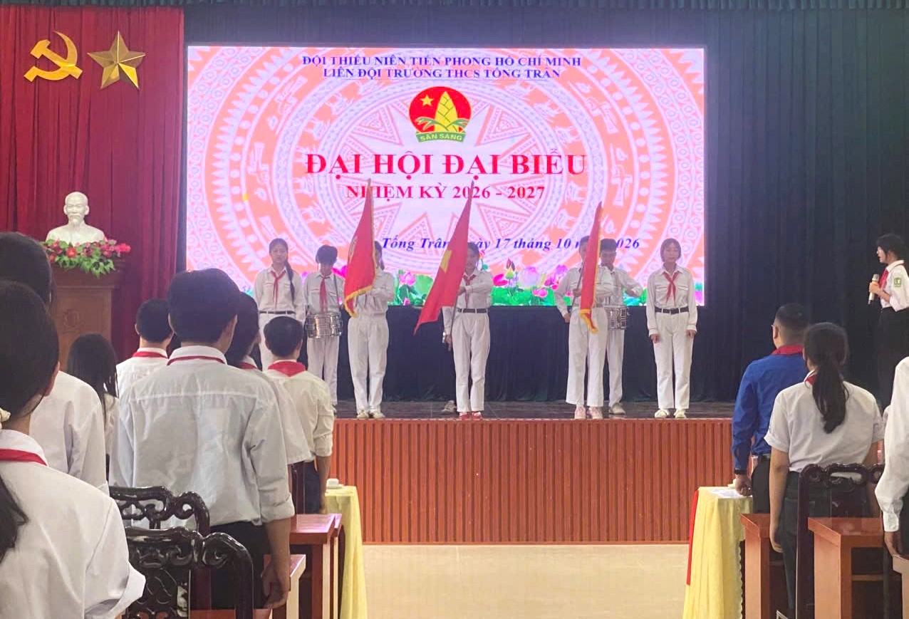 ĐẠI HỘI LIÊN ĐỘI TRƯỜNG THCS TỐNG TRÂN NHIỆM KỲ 2026 – 2027 THÀNH CÔNG TỐT ĐẸP
